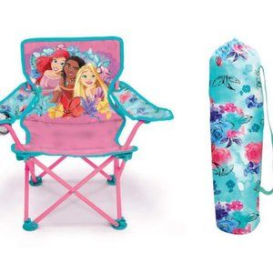 Disney PRINCESS Fold N Go Chair Beach Pool Camping Chair Indoor Outdoor NEW